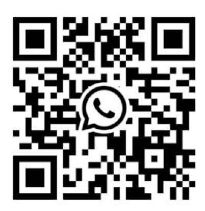 Scan this code to start a WhatsApp chat with us